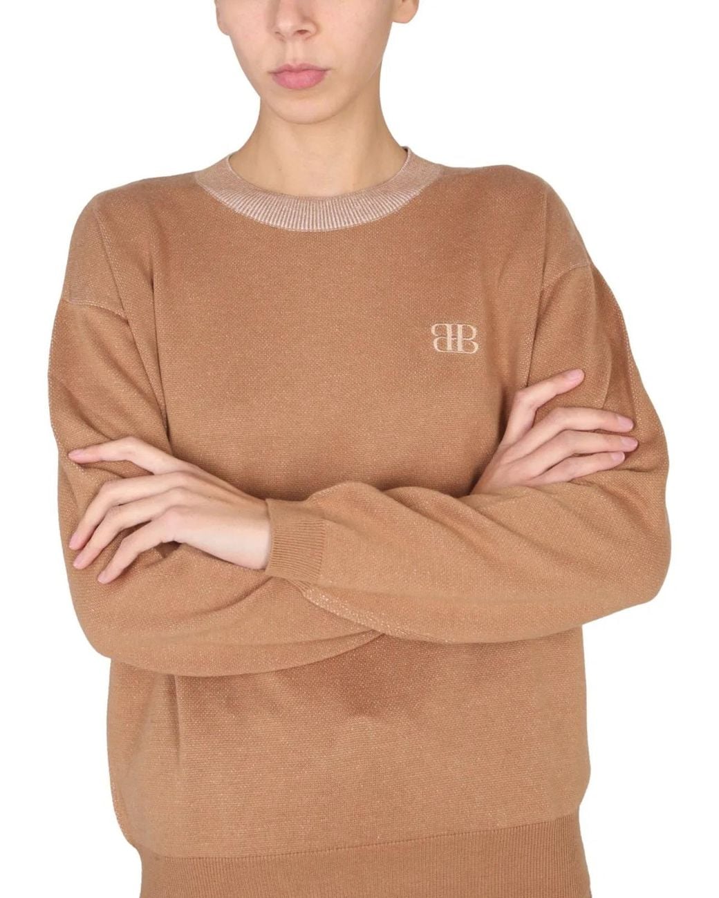 Ballantyne Natural Shirt With Embroidered Logo
