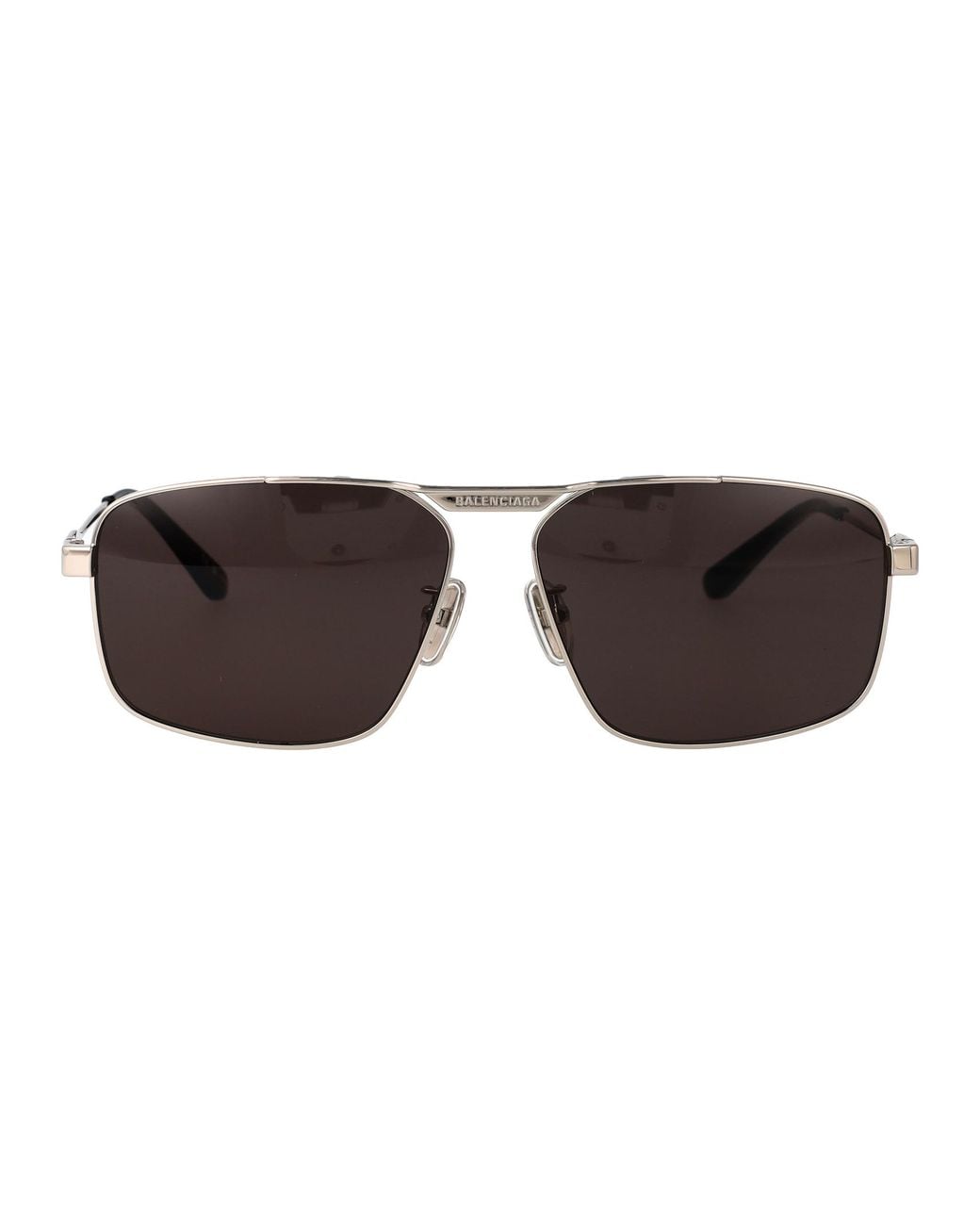 Balenciaga Brown Metal Sunglasses