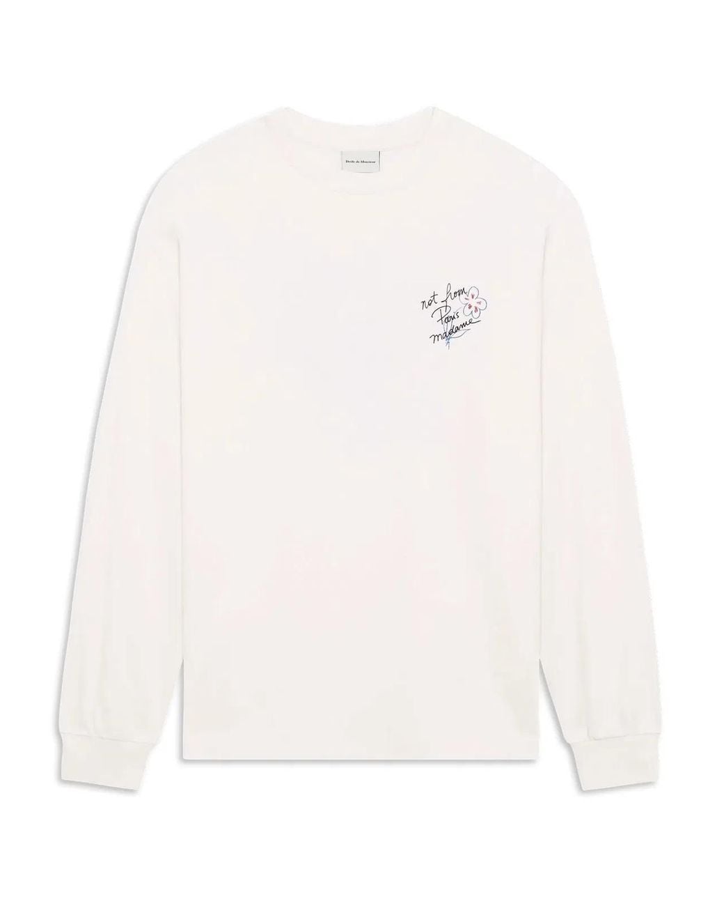Drole de Monsieur White Esquisse Slogan T-Shirt for men