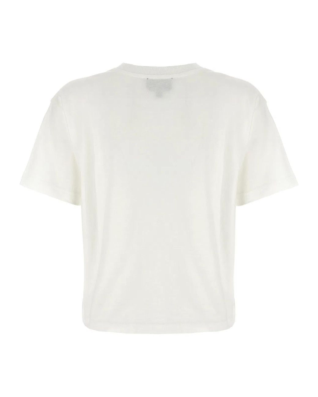 A.P.C. White 'Boxy Micro Logo' T-Shirt