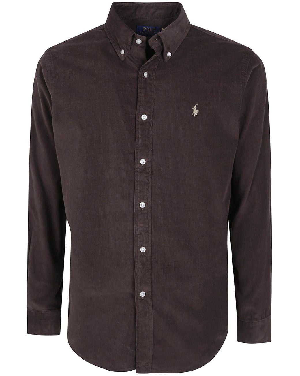 Polo Ralph Lauren Brown Long Sleeve Sport Shirt for men