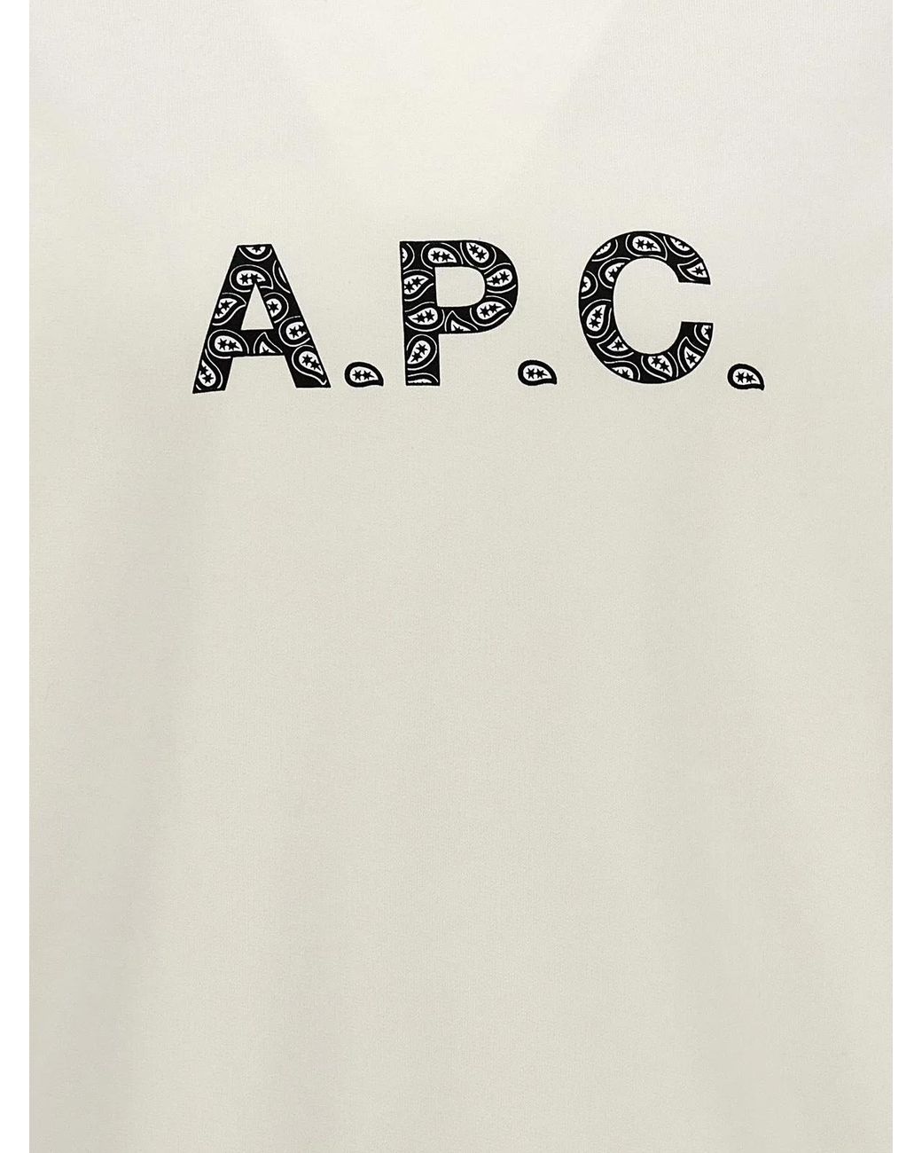 A.P.C. White 'Timothy' Sweatshirt for men