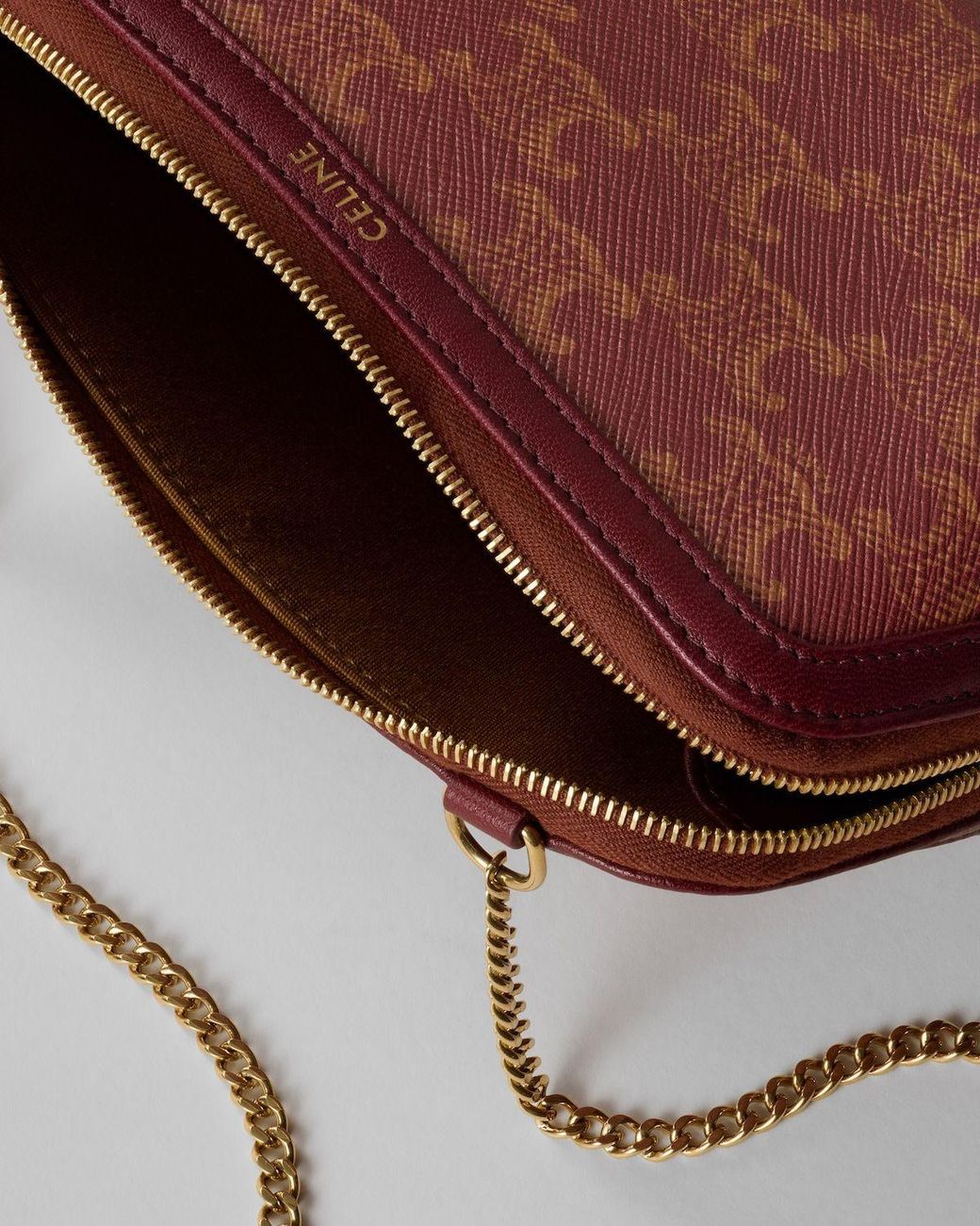 Céline Brown Clutch On Chain