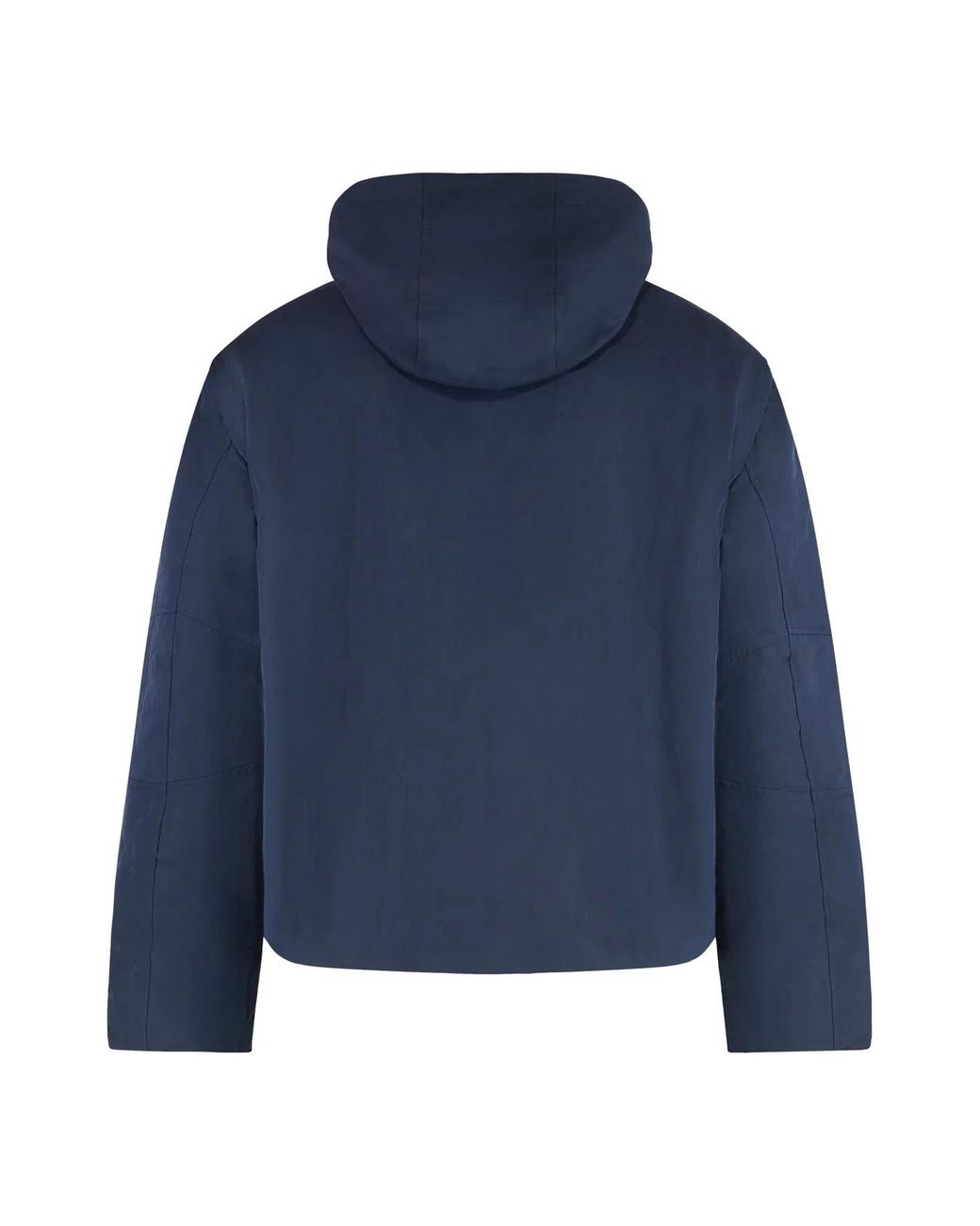 K-Way Blue Short Parka Guillermo With Hood for men