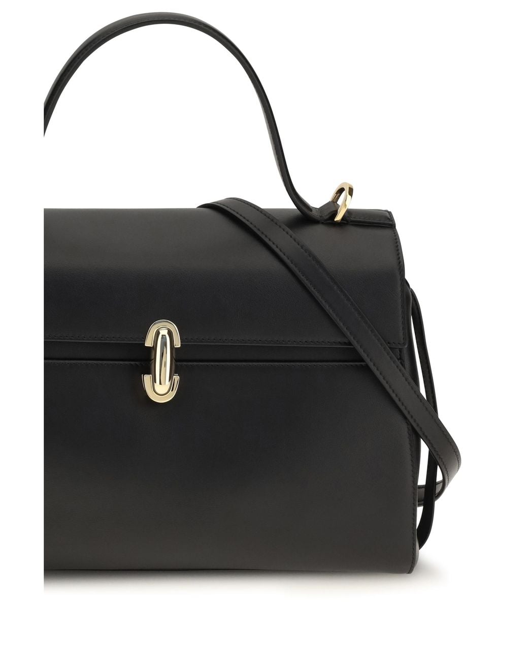 SAVETTE Black Soft Symmetry Handbag