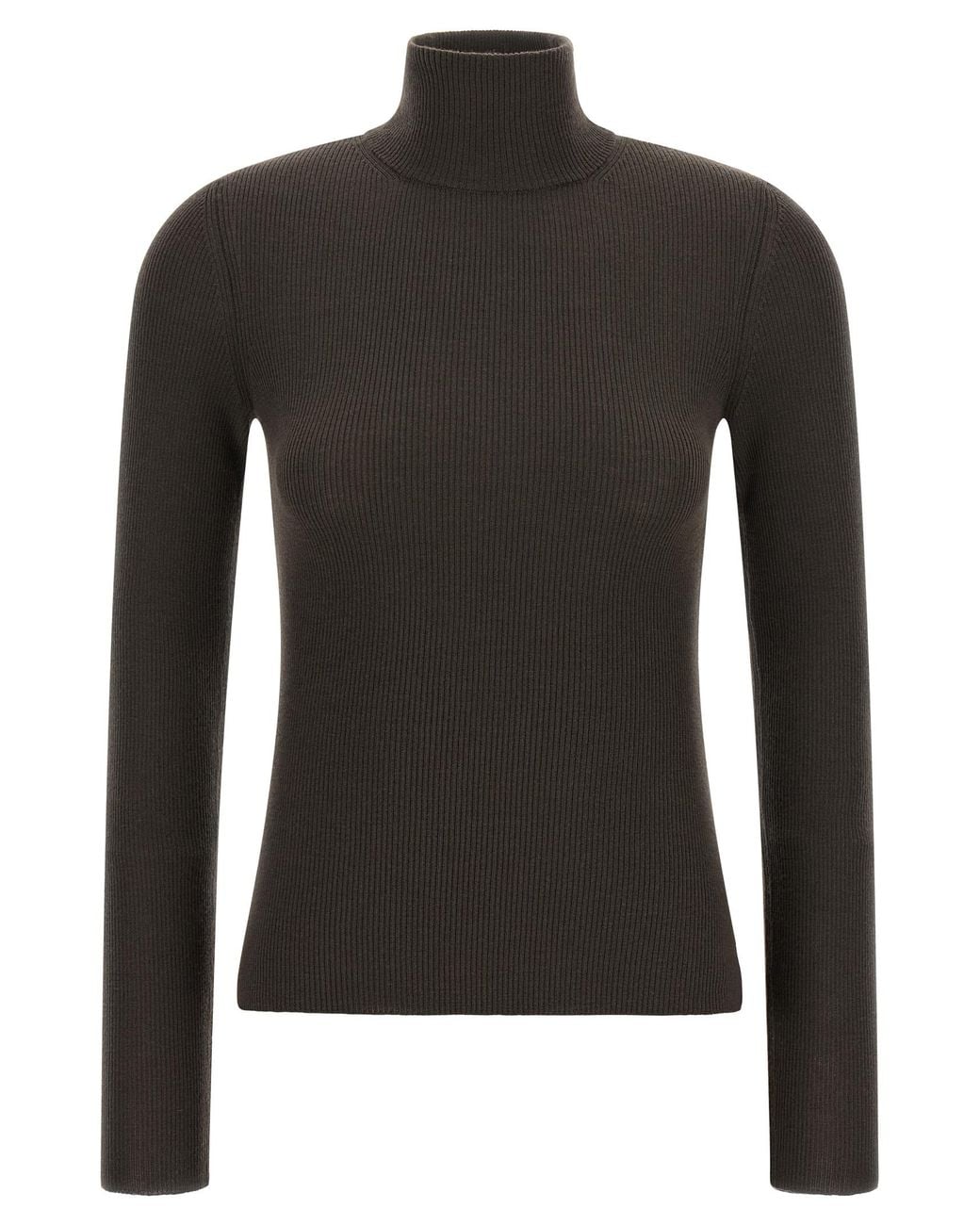 Max Mara Black 'Cavallo' Turtleneck Sweater