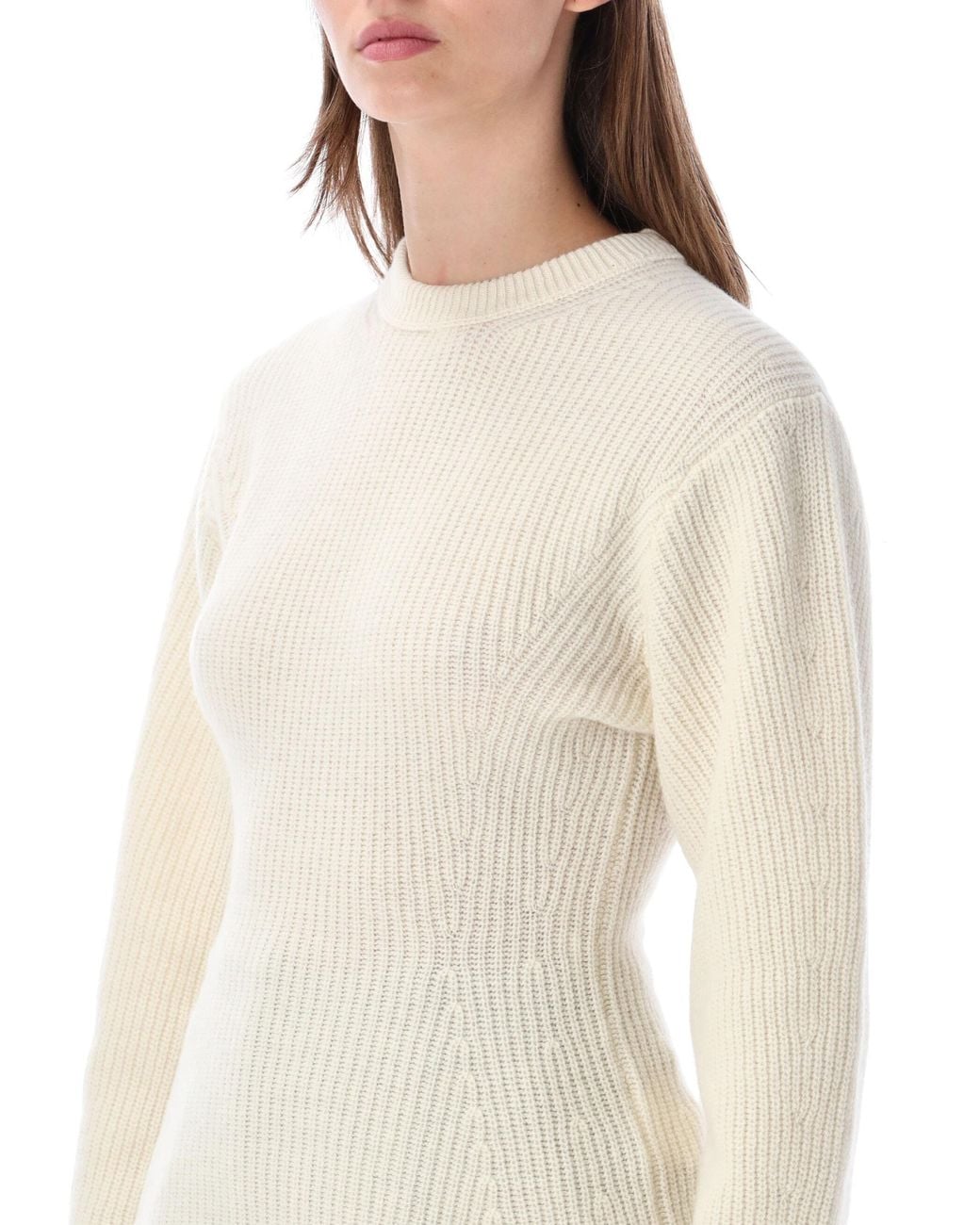 THE LATEST Natural Elodie Crewneck Kirman