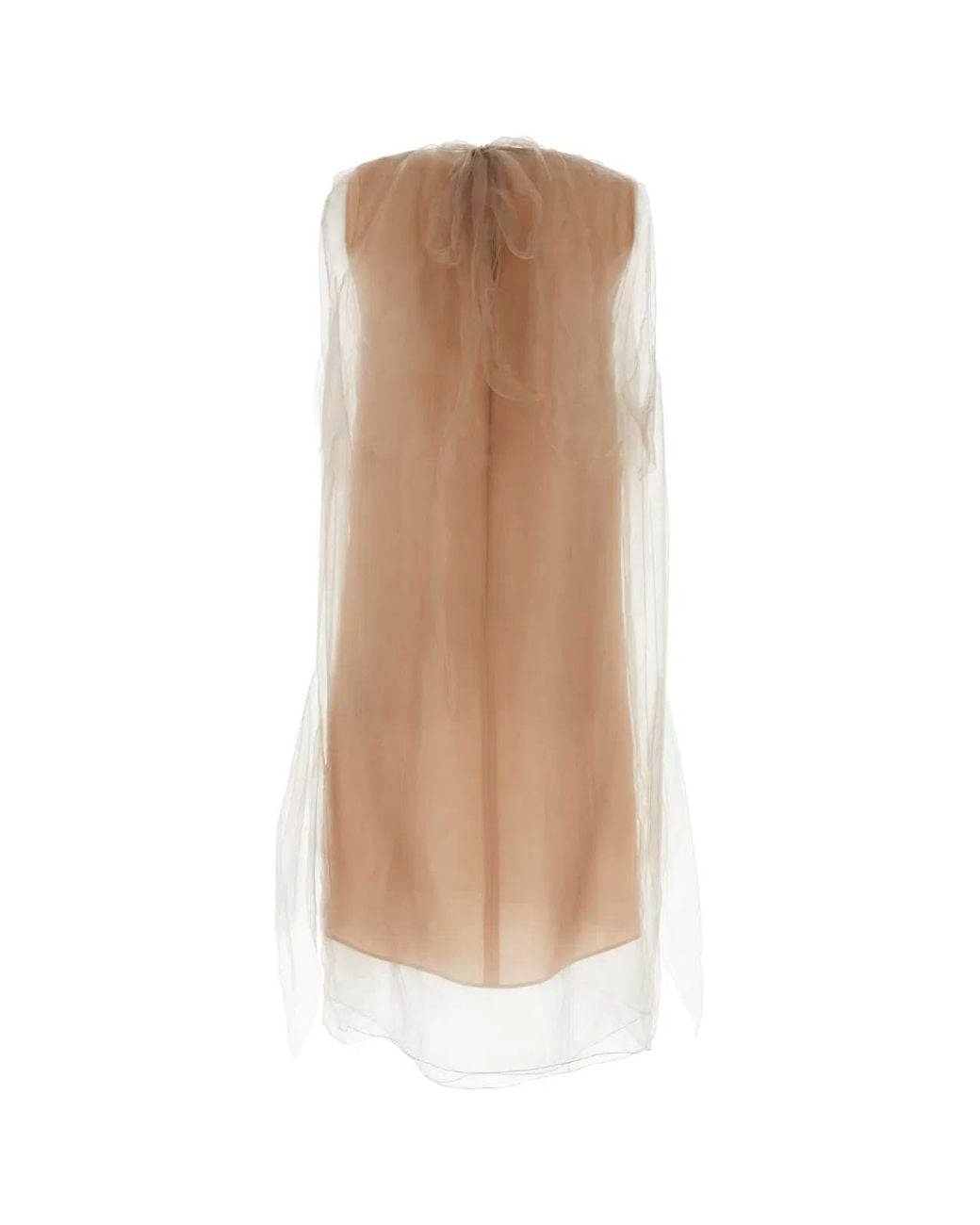 Prada White Powder Voile Dress
