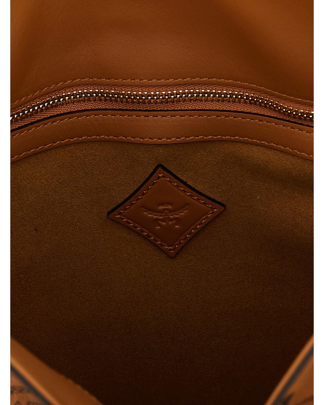 MCM Brown 'Tracy' Large Shoulder Bag