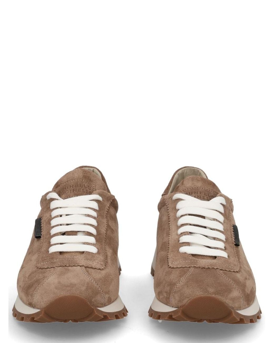 Brunello Cucinelli Brown Suede Sneaker