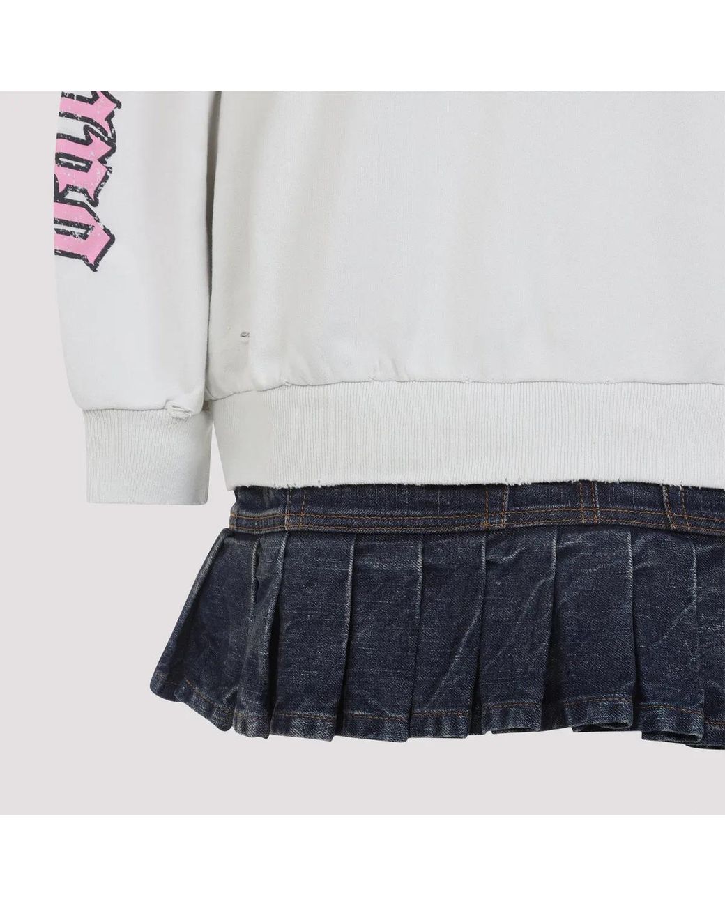 Balenciaga Gray Hybrid Mini Dress