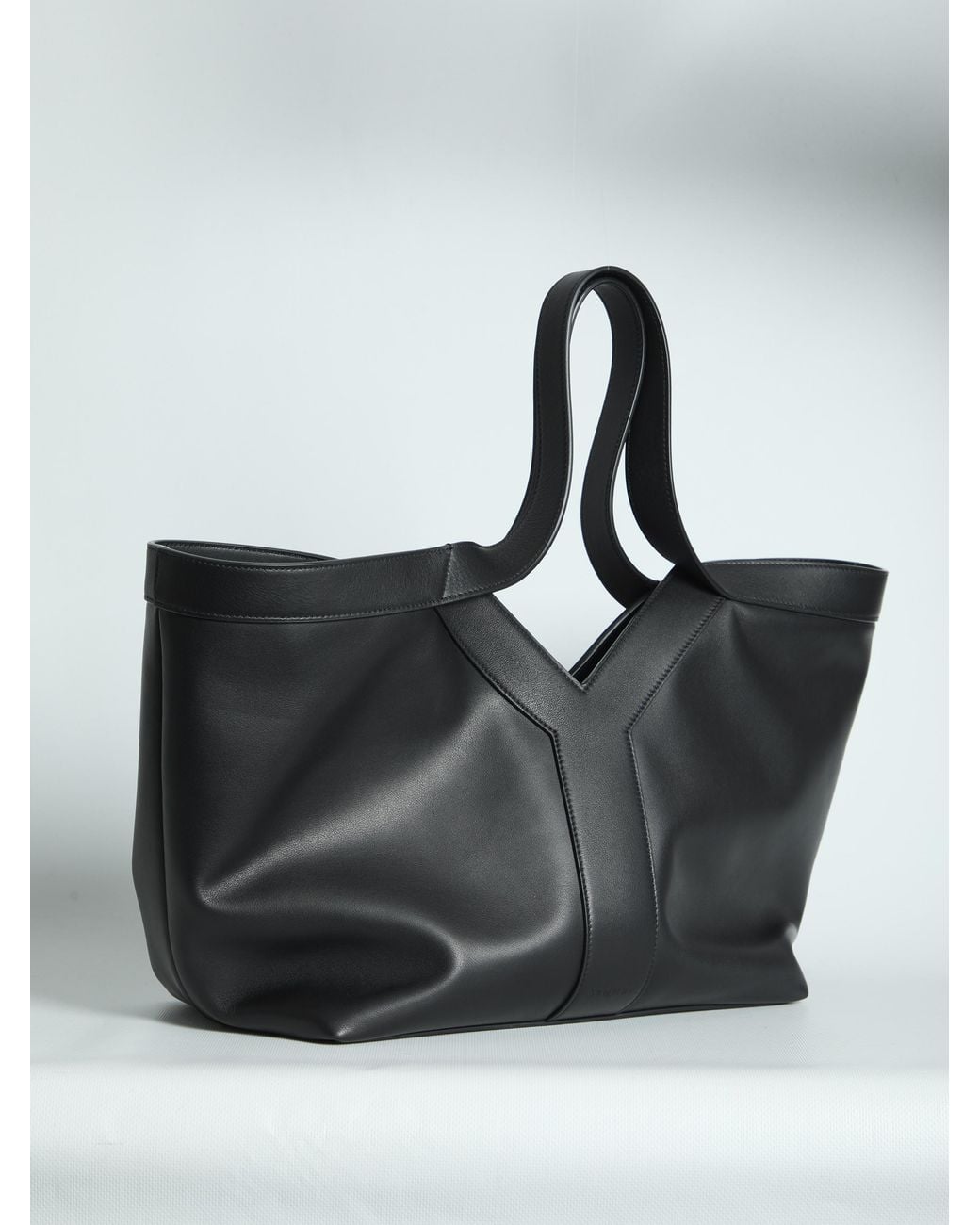 Saint Laurent Black Small Y Tote Bag