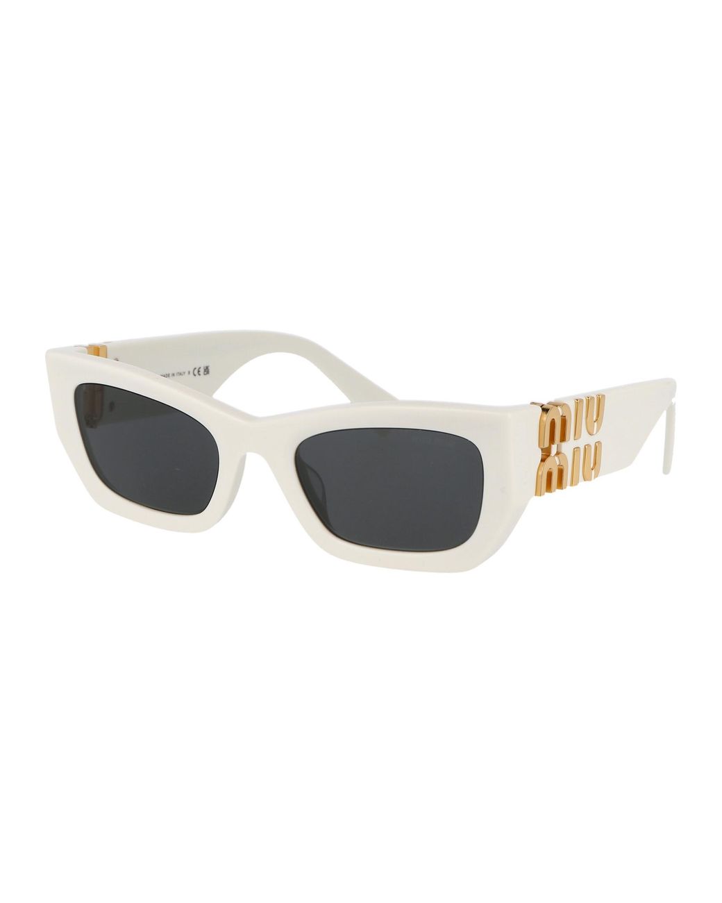 Miu Miu White Sunglasses