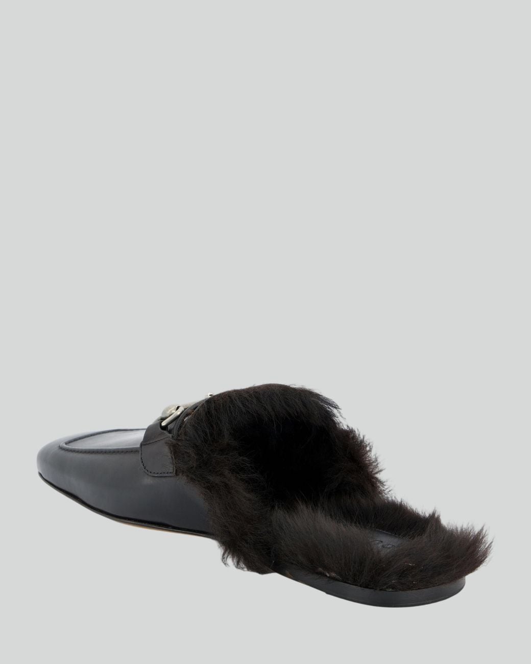 Gucci Black Leahter Slippers for men