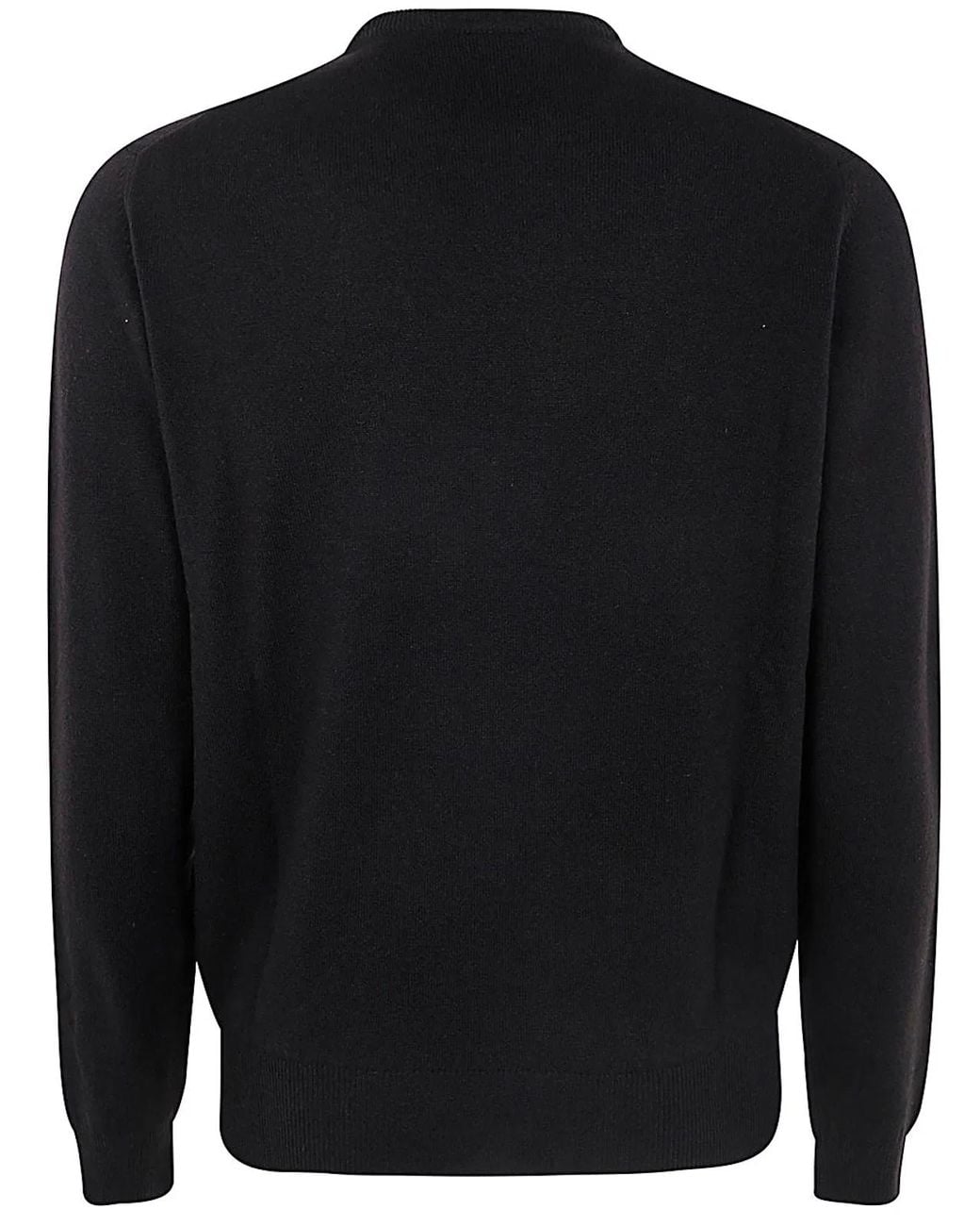 FILIPPO DE LAURENTIIS Black Long Sleeves Round Neck for men