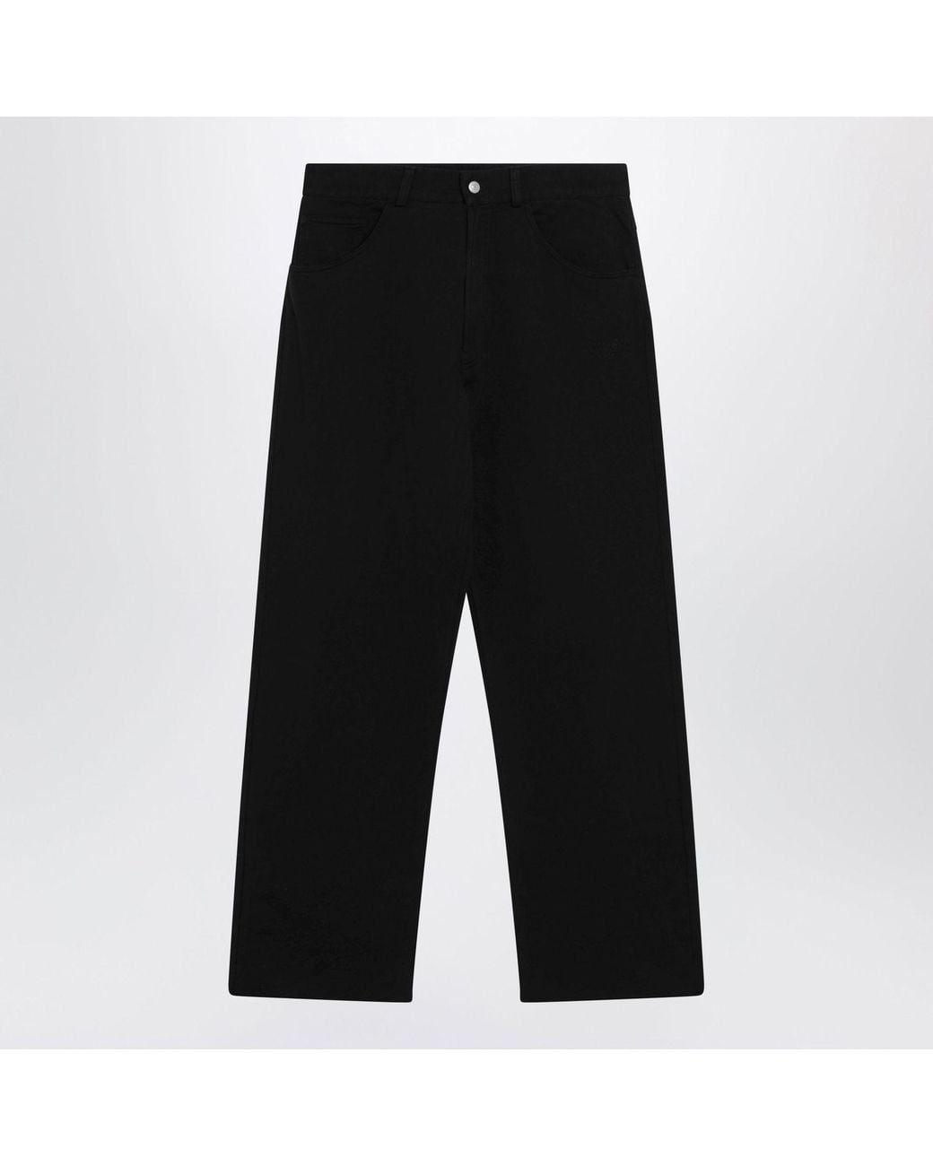 MM6 by Maison Margiela Black Cotton Trousers for men