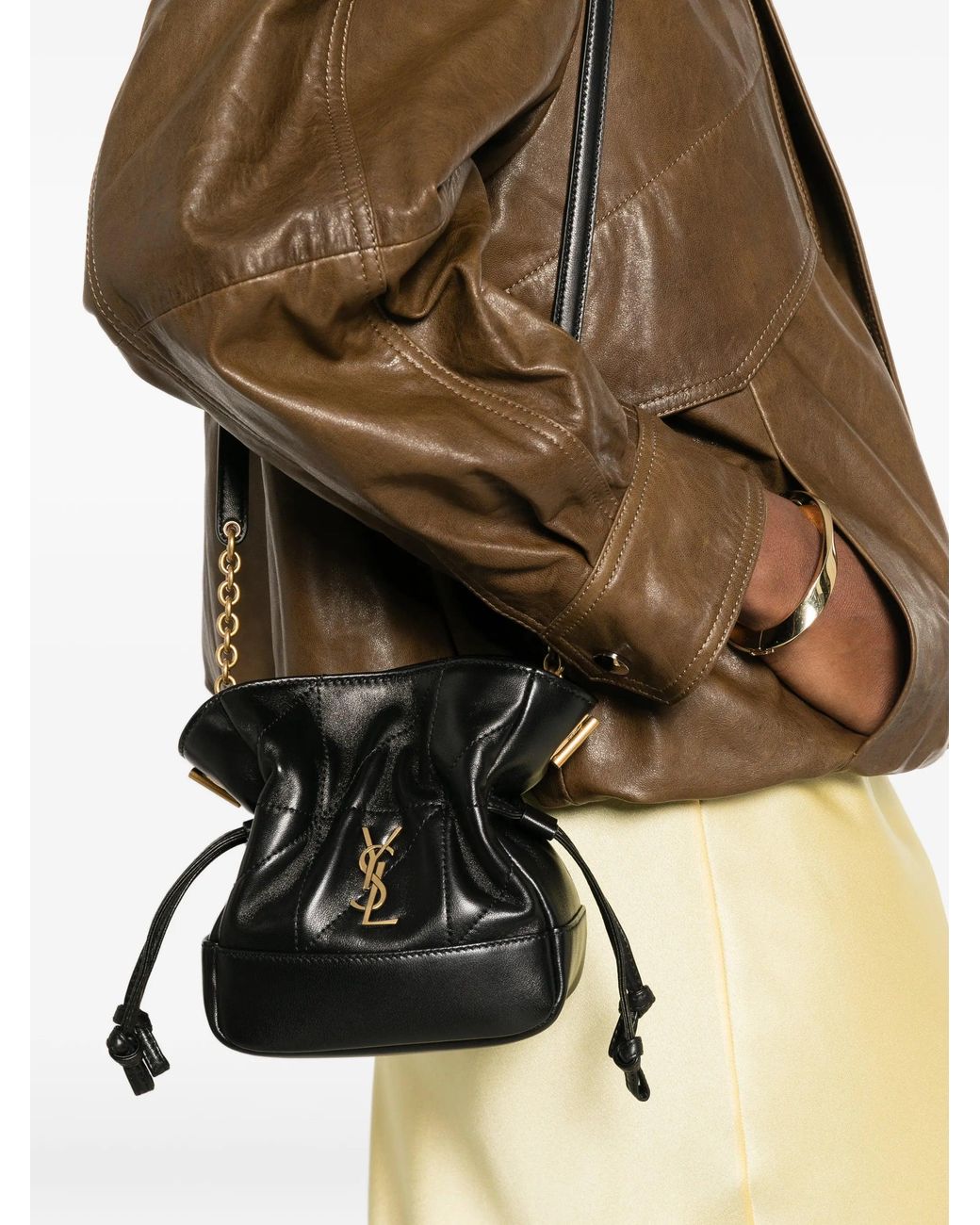 Saint Laurent Black Jamie Mini Shoulder Pouch