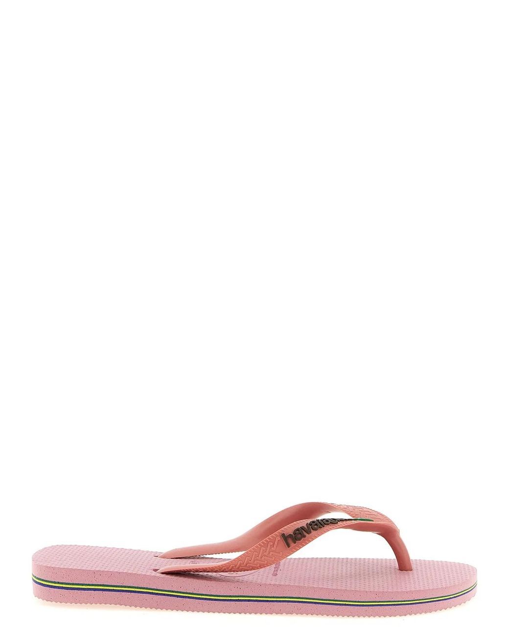 Havaianas Pink 'Brasil Logo' Sandals