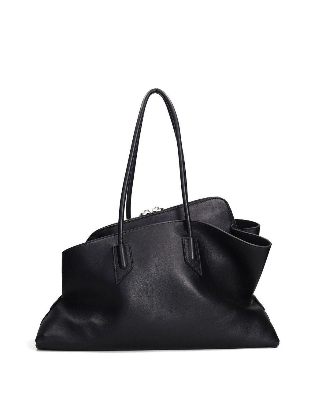 The Attico Black La Passeggiata Shoulder Bag