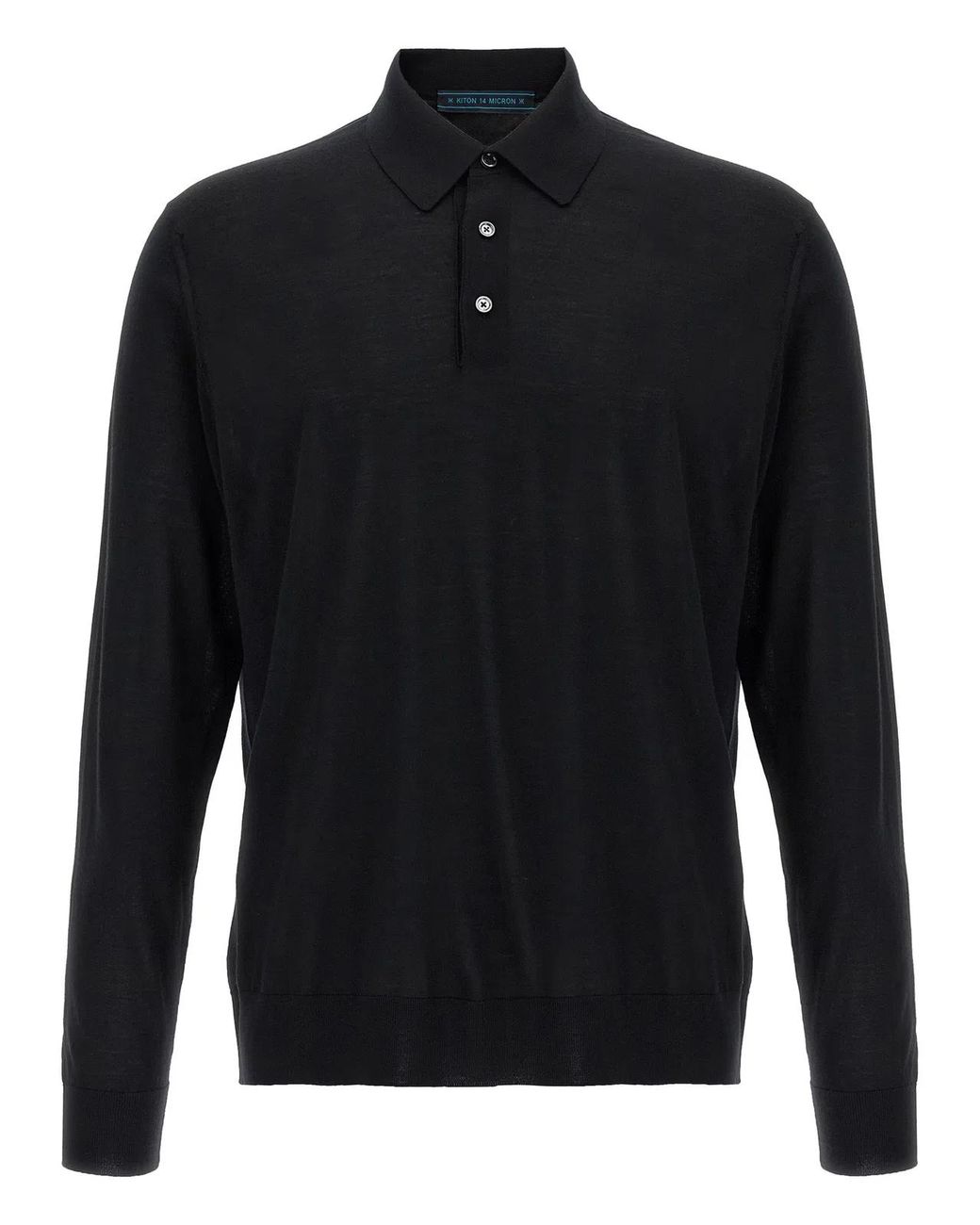 Kiton Black 'Ciro' Polo Shirt for men