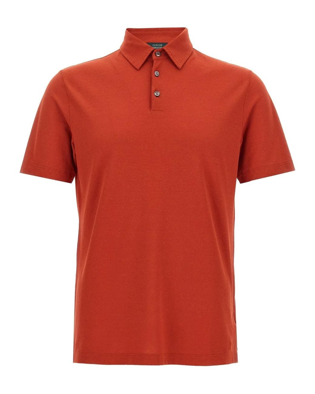 Zanone Red 'Ice Cotton' Polo Shirt for men