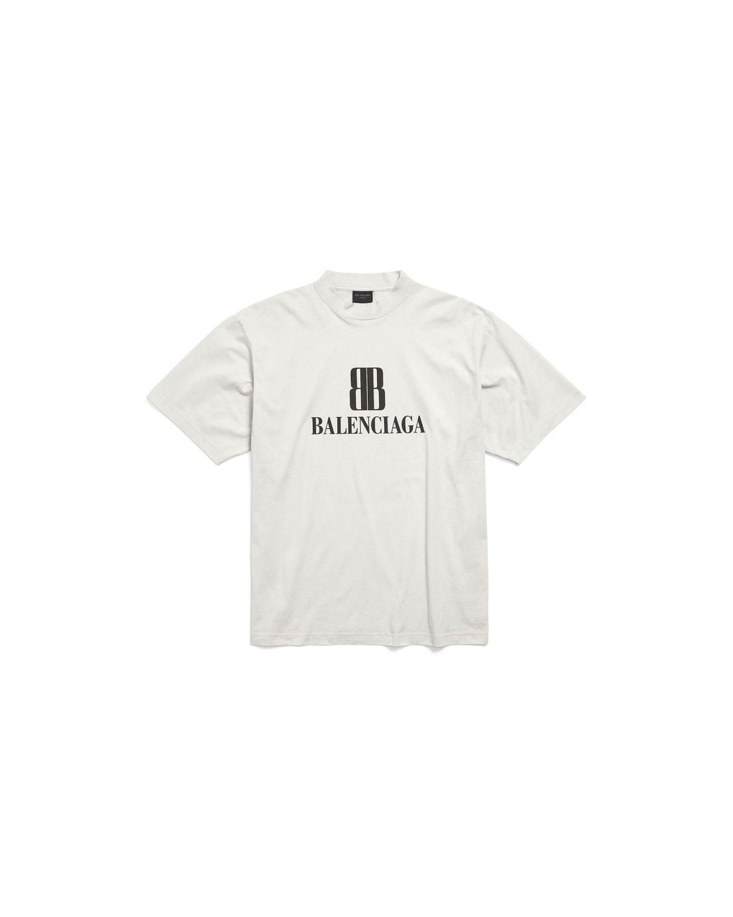 Balenciaga White Tshirt With Logo
