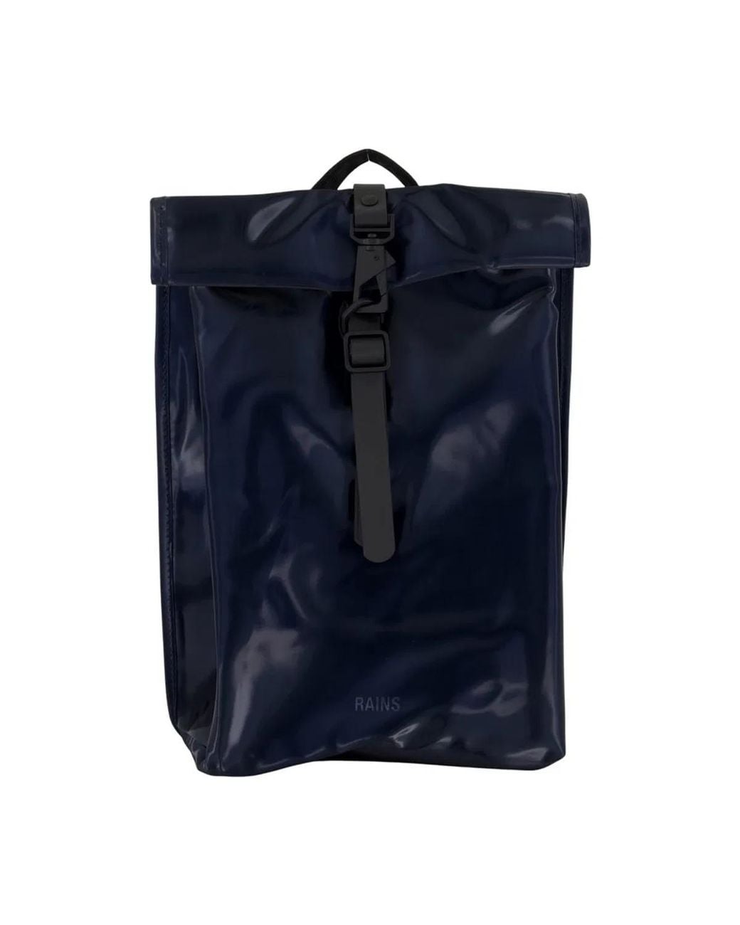 Rains Blue Rolltop Rucksack Mini W3 Backpack