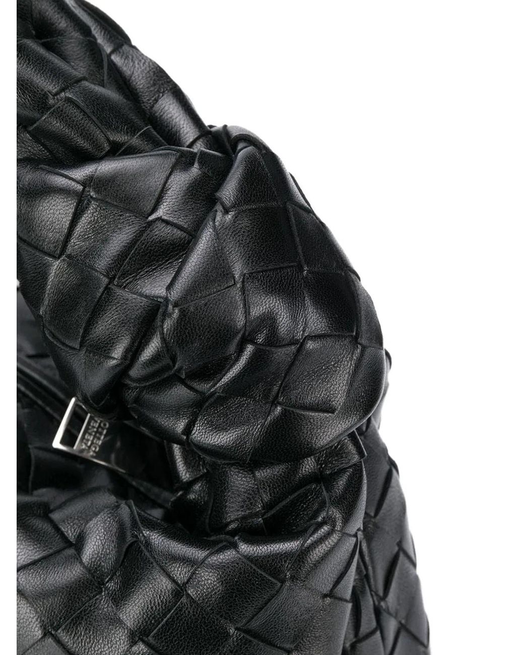 Bottega Veneta Black Jodie Intrecciato Shoulder Bag