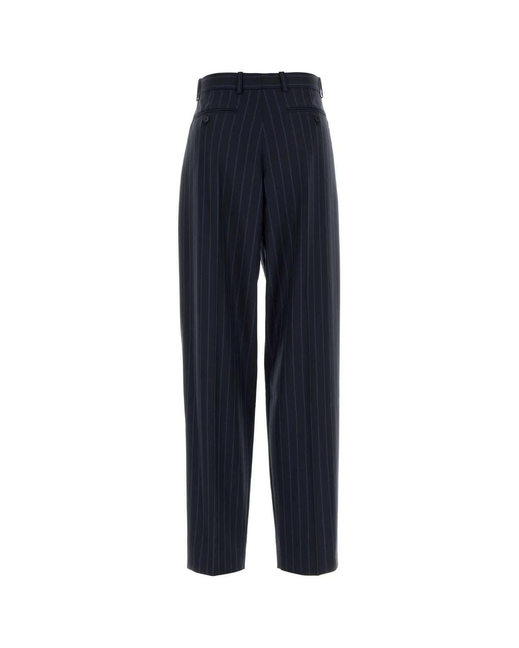 Givenchy Blue Embroidered Wool Blend Pant