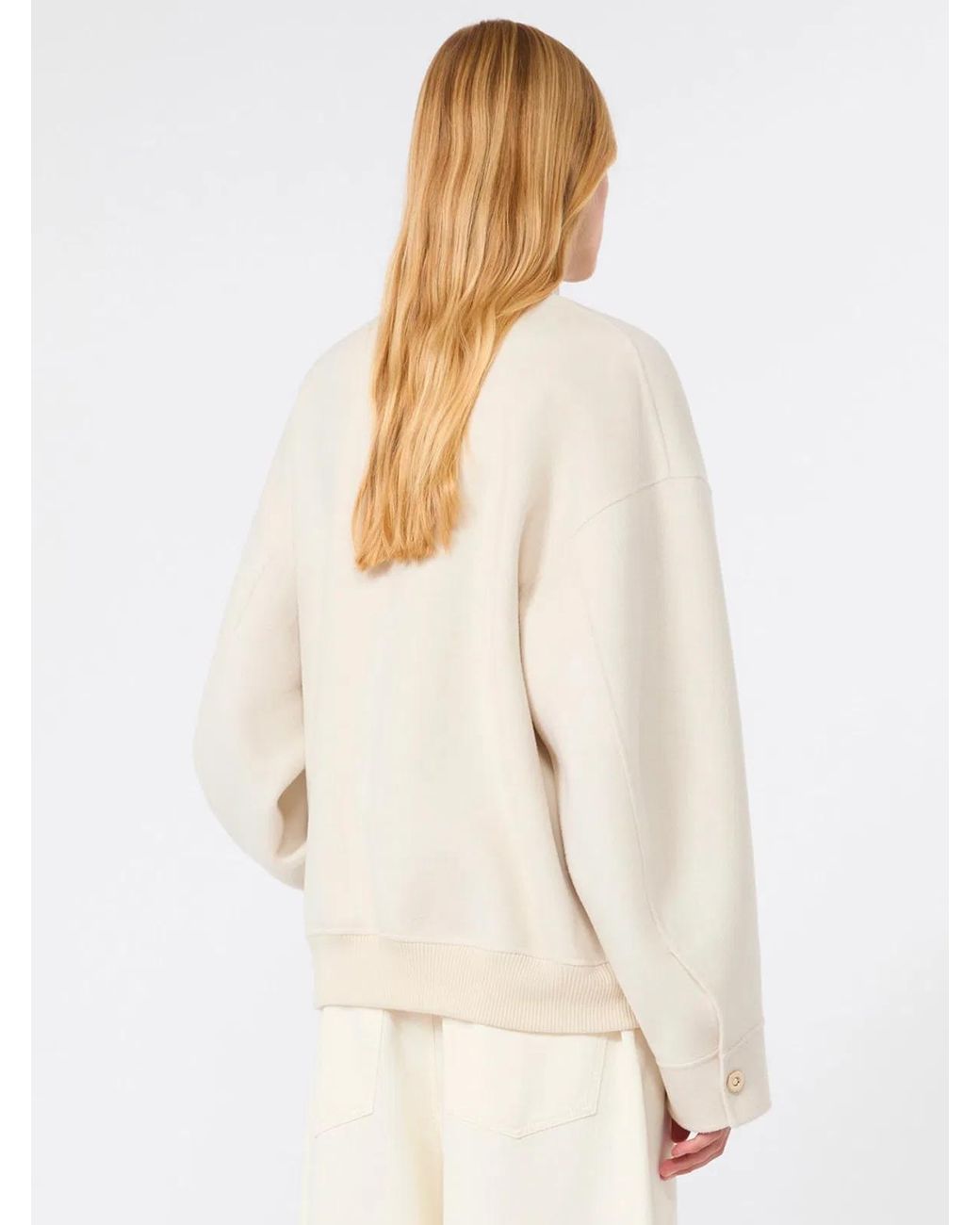 Max Mara Natural Pure Wool Double Bomber