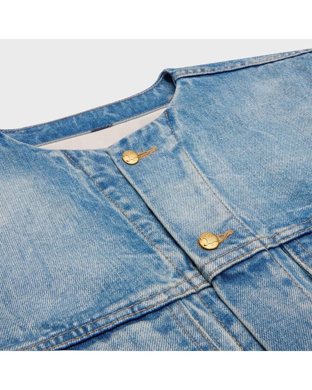 Céline Blue Button Denim Jacket