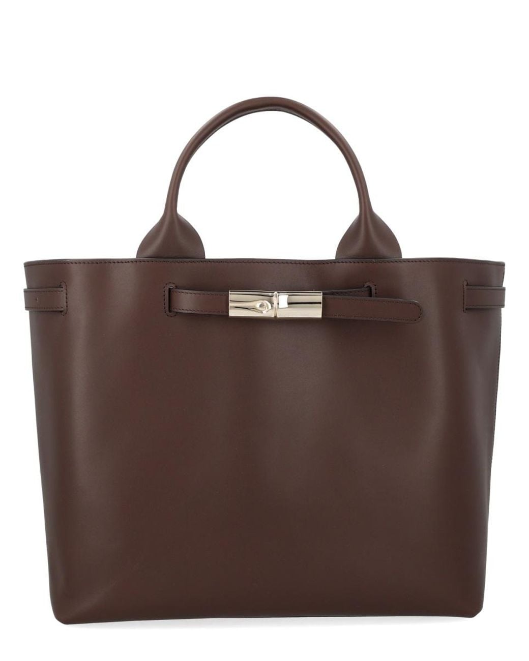 Longchamp Brown Borsa "Le Roseau"