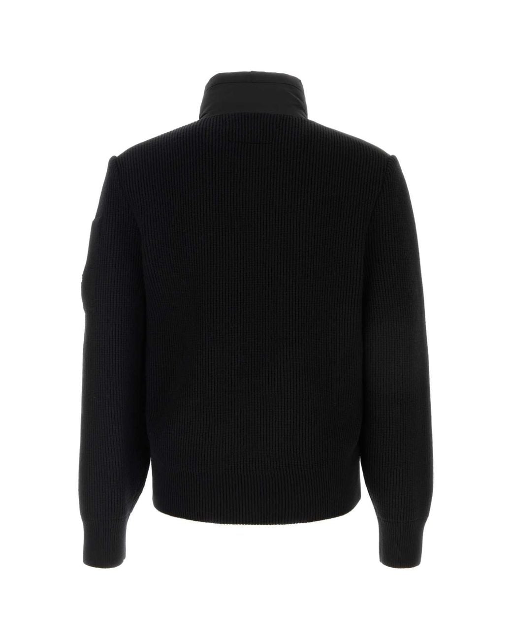 C P Company Black Knitwear Jacket for men
