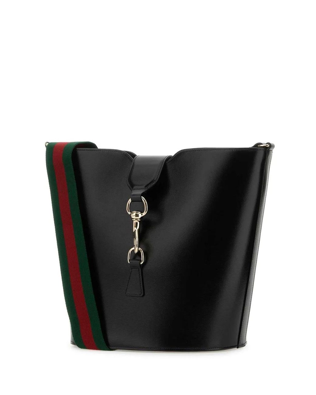 Gucci Black Leather Small Bucket Bag