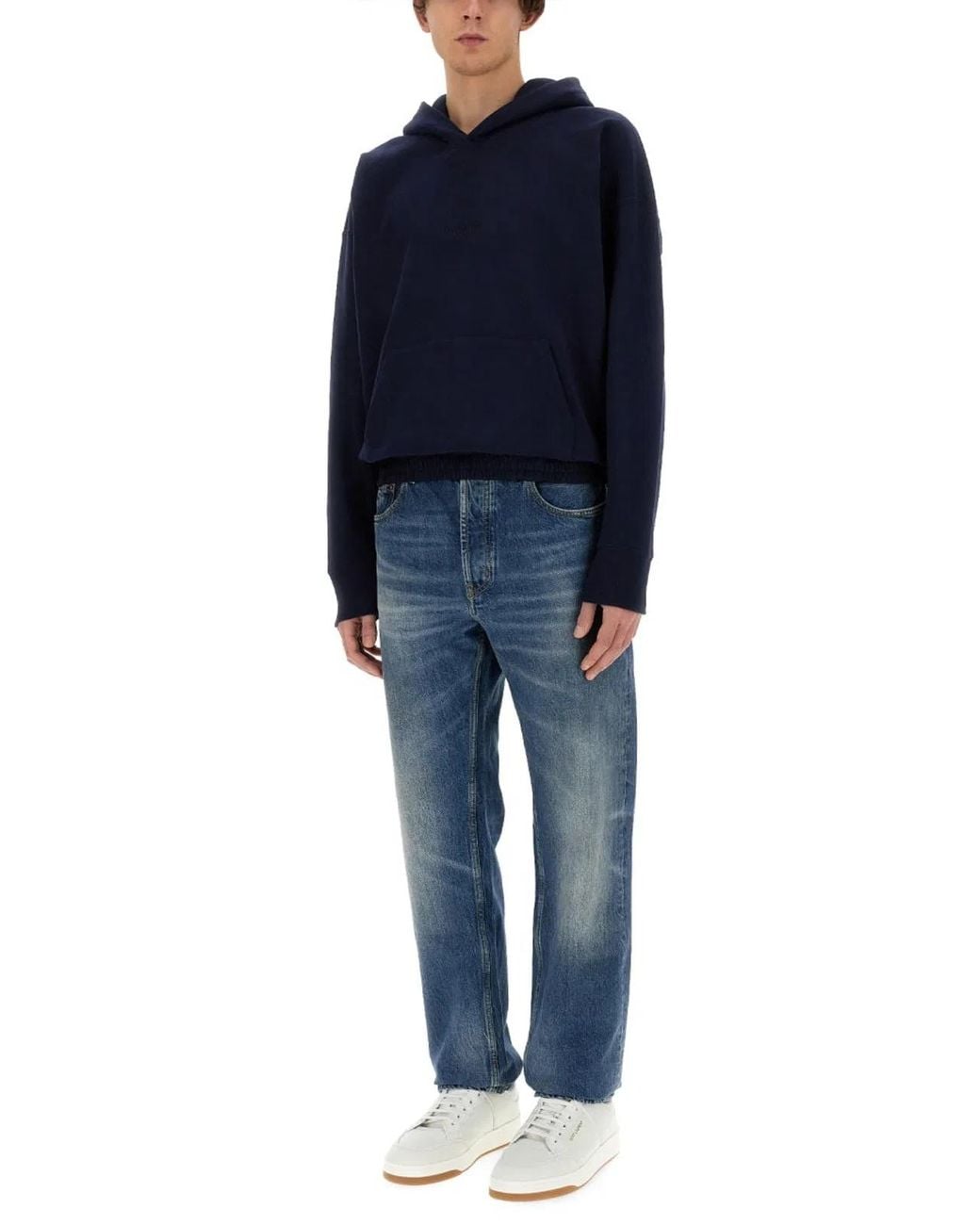 Saint Laurent Blue Classic Hoodie for men