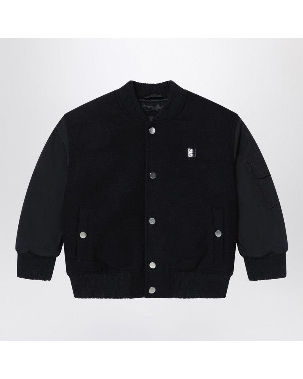 ジャケット Givenchy Black Wool Blend Bomber Jacket Givenchy Wool Blend Bomber Jacket in Black for Men | Lyst