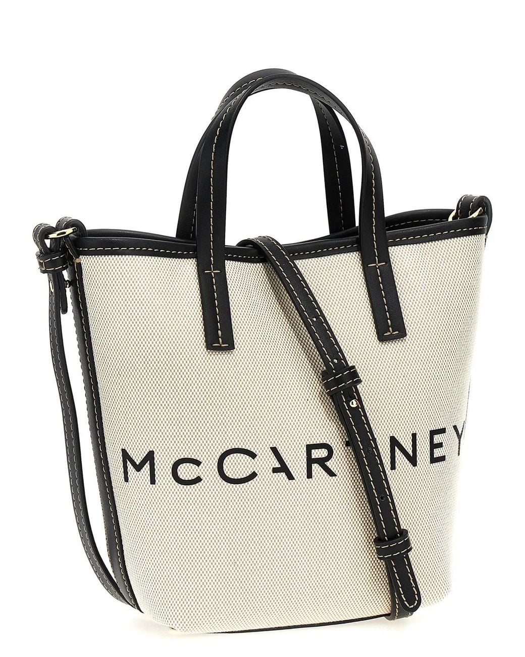 Stella McCartney Natural Logo Shopping Bag