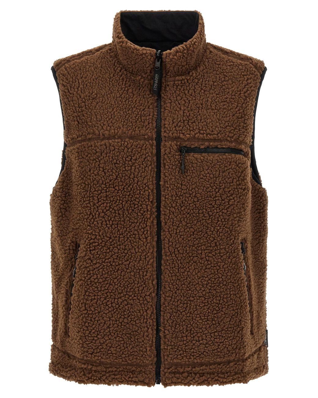 Gramicci Brown 'Sherpa' Reversible Vest for men