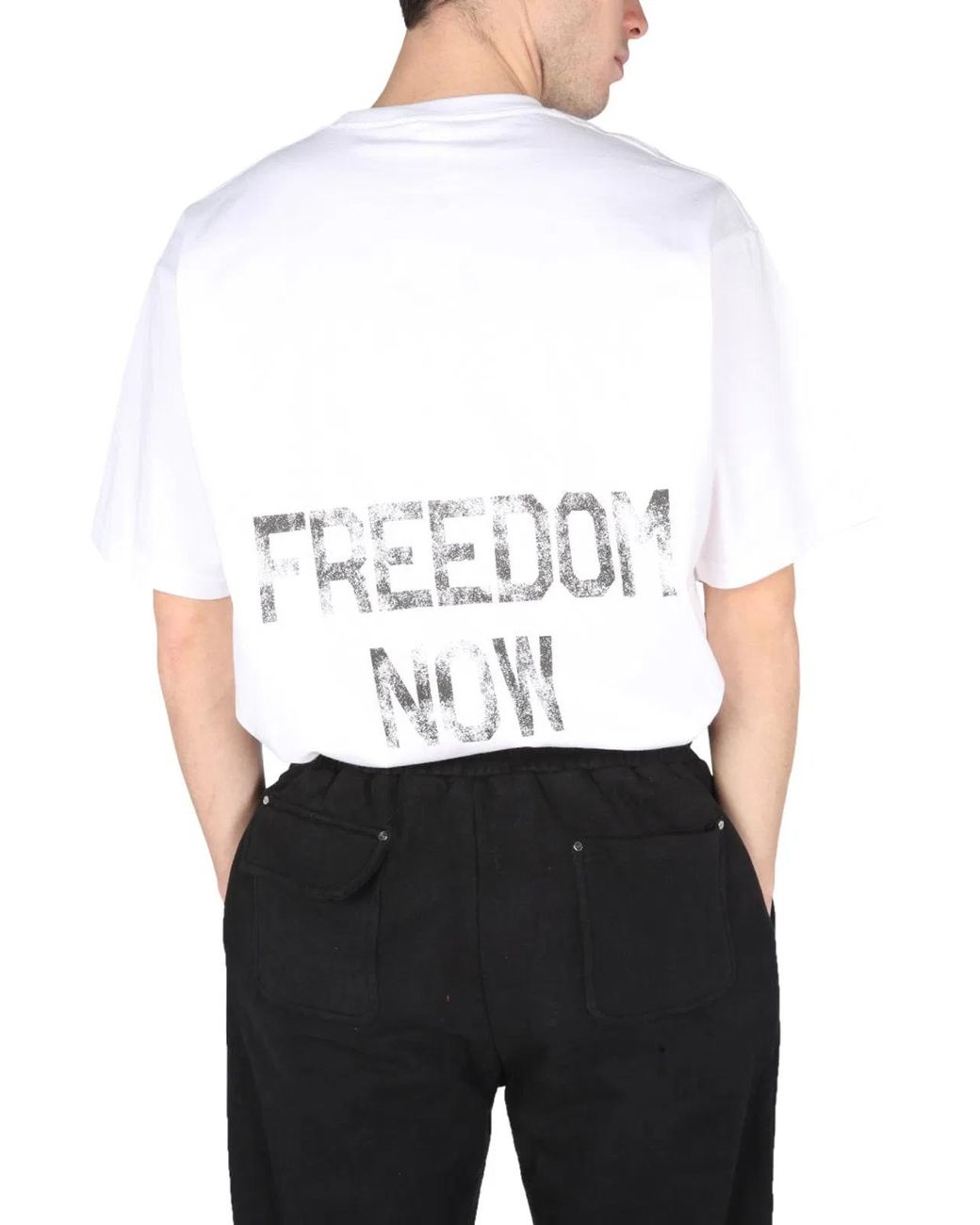 MOUTY White Freedom T-Shirt for men