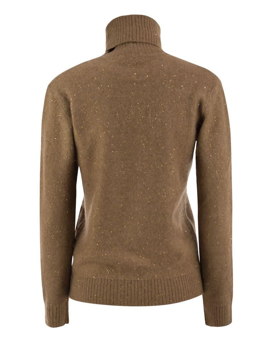 Fabiana Filippi Brown Fine Knit Turtleneck