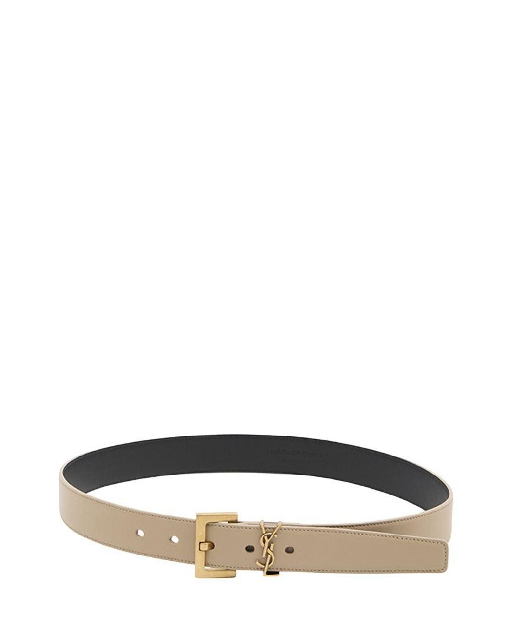 Saint Laurent Multicolor Cassandre Belt With Square Buckle