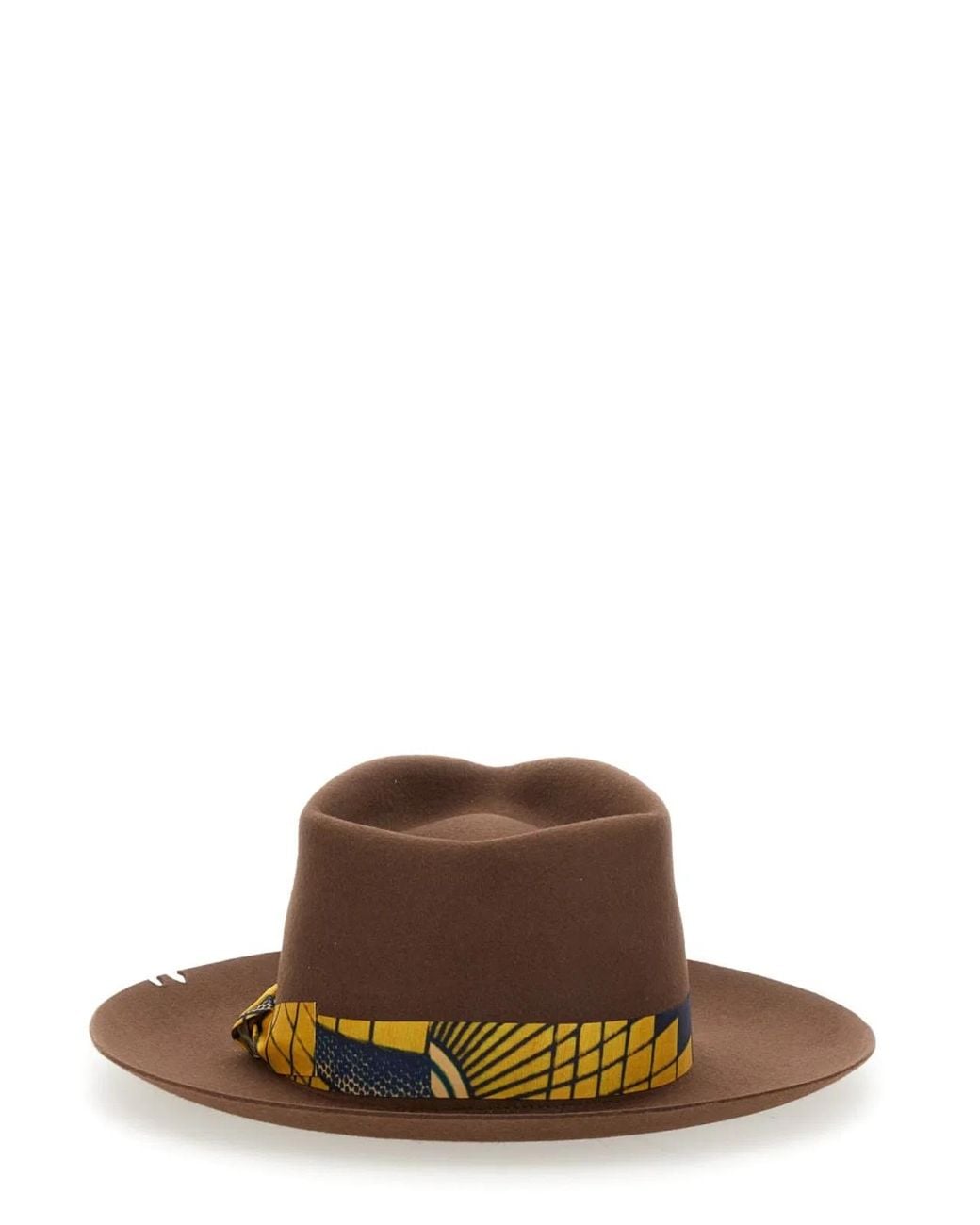 SUPERDUPER FEAT LORENZOJOVA Brown Bougainvillea Hat for men