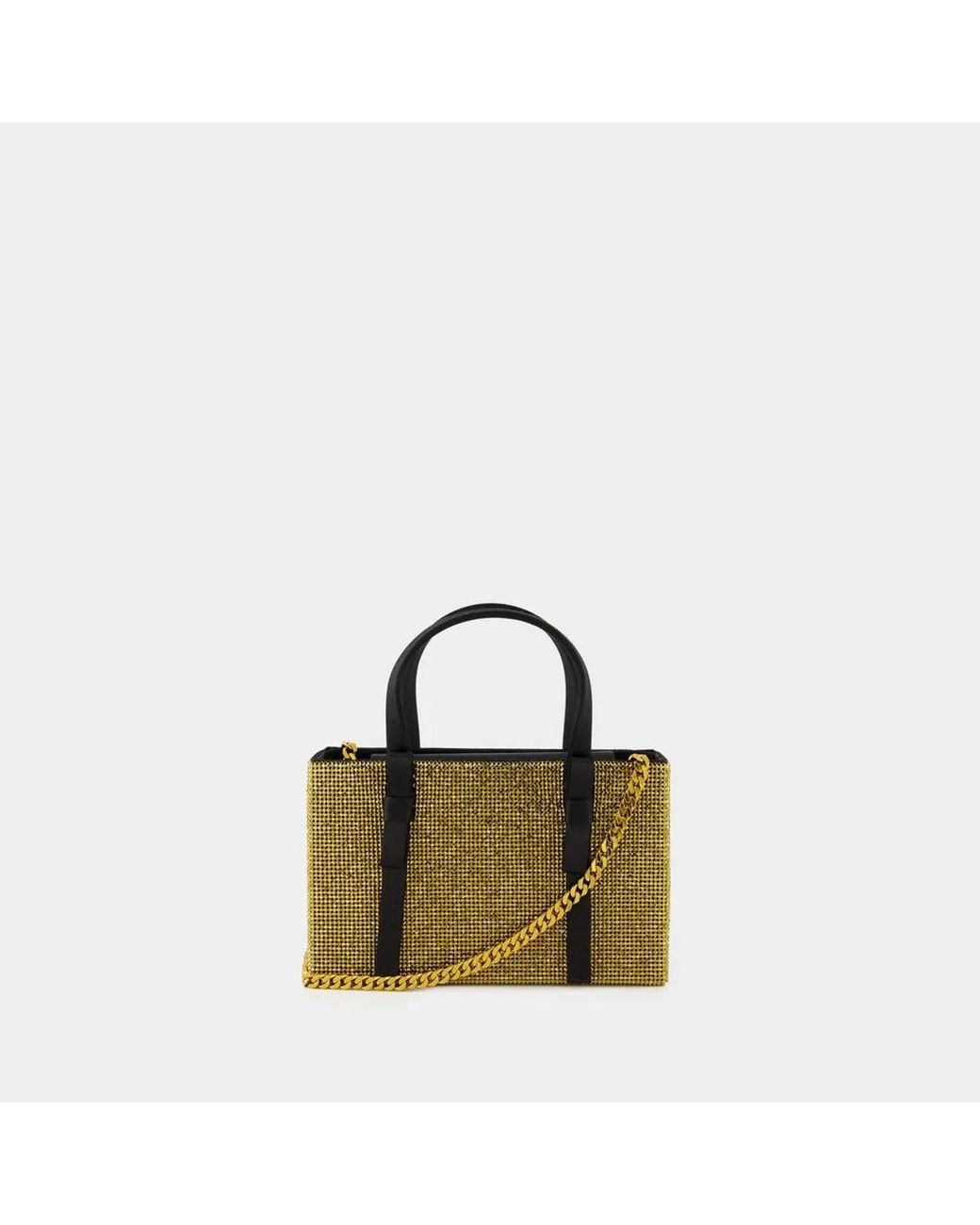 Kara Metallic Bow Midi Shopper Bag