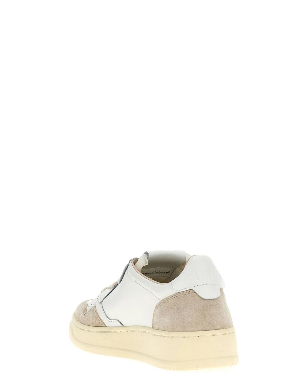 Autry White 'Medalist Low' Sneaker
