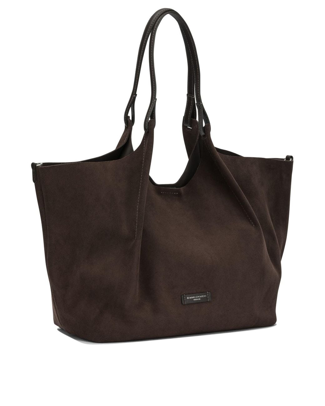 Gianni Chiarini Black Cow Leather Polyester Polyurethane Cotton Shoulder Bags