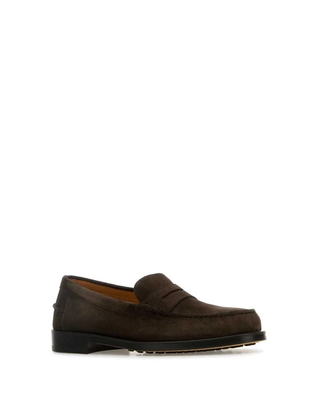 Tod's Black Dark Suede Loafers for men