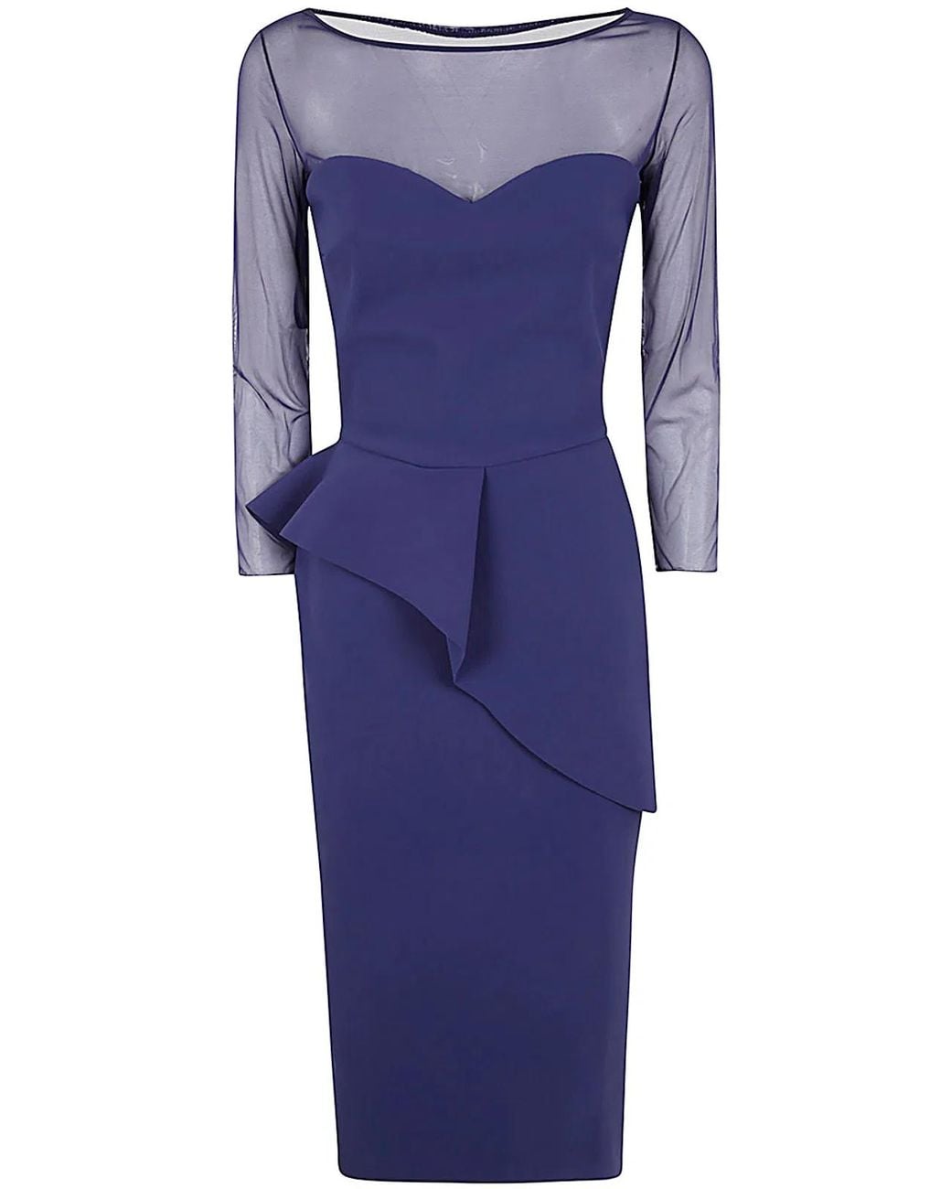 Chiara Boni Blue Skip Illusion Bis Dress