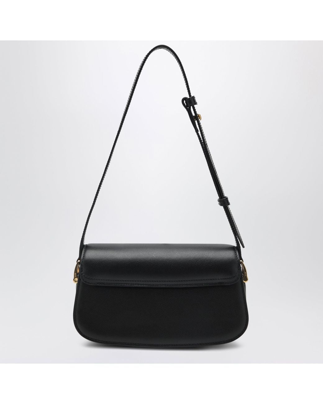 AMI Black Paris Paris Leather Shoulder Bag