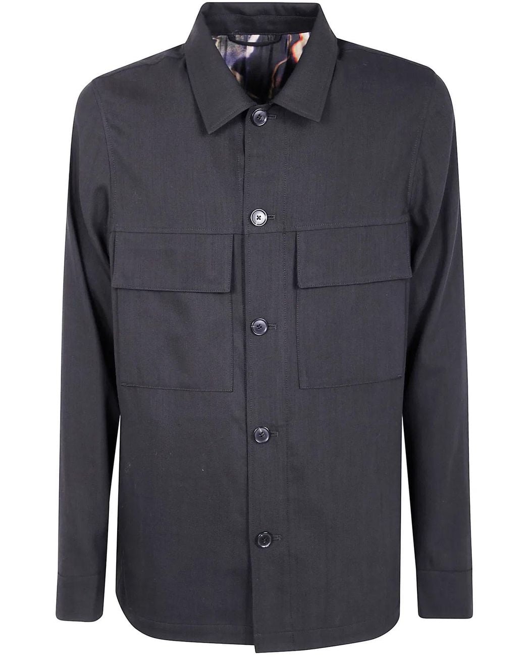 Paul Smith Blue Shirt Jacket for men