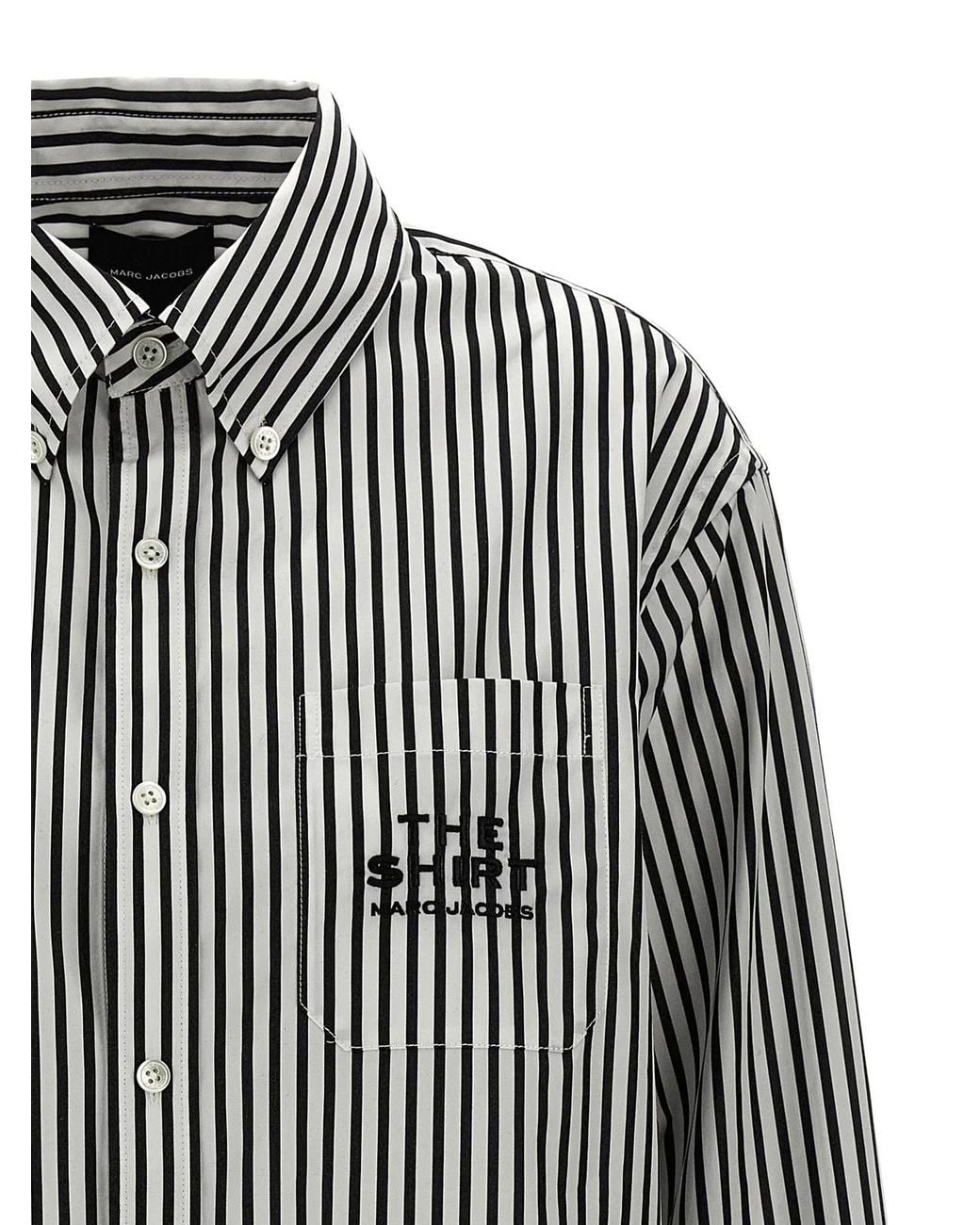 Marc Jacobs Gray 'The Striped Shirt' Shirt